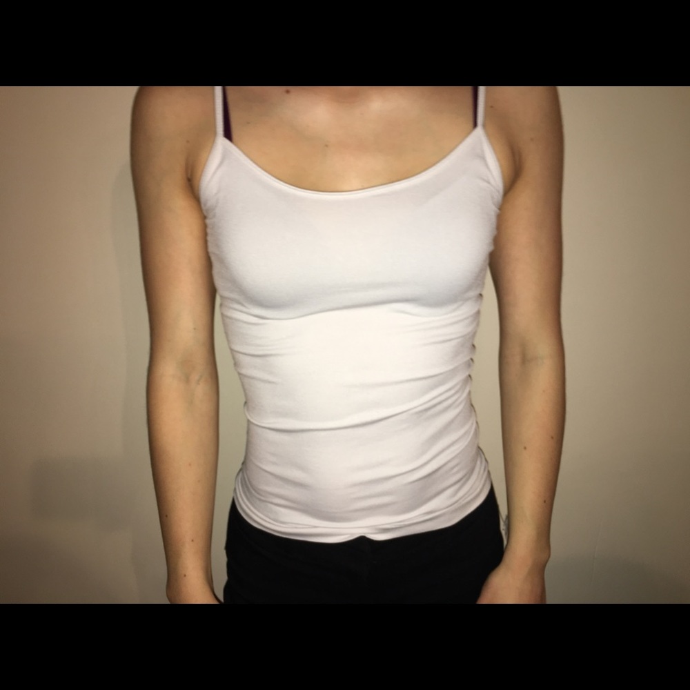 White undershirt tank top
